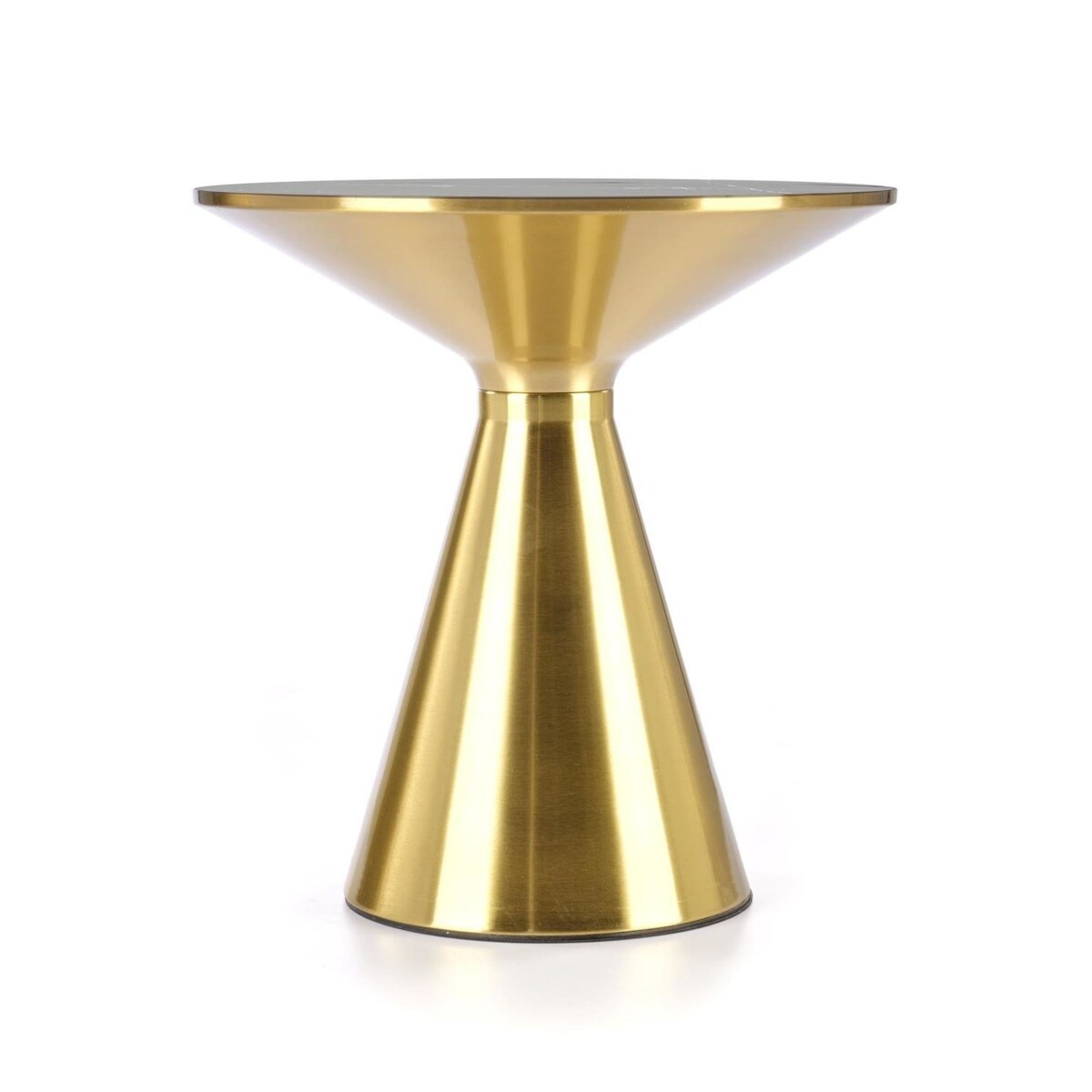 STOLIK KAWOWY Aventure CERAMICZNY BLAT 50x52cm czarny marmur