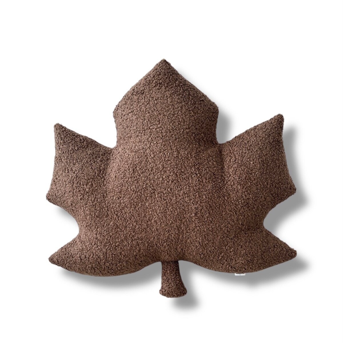 Poduszka jesienna liść Klon brązowy boucle