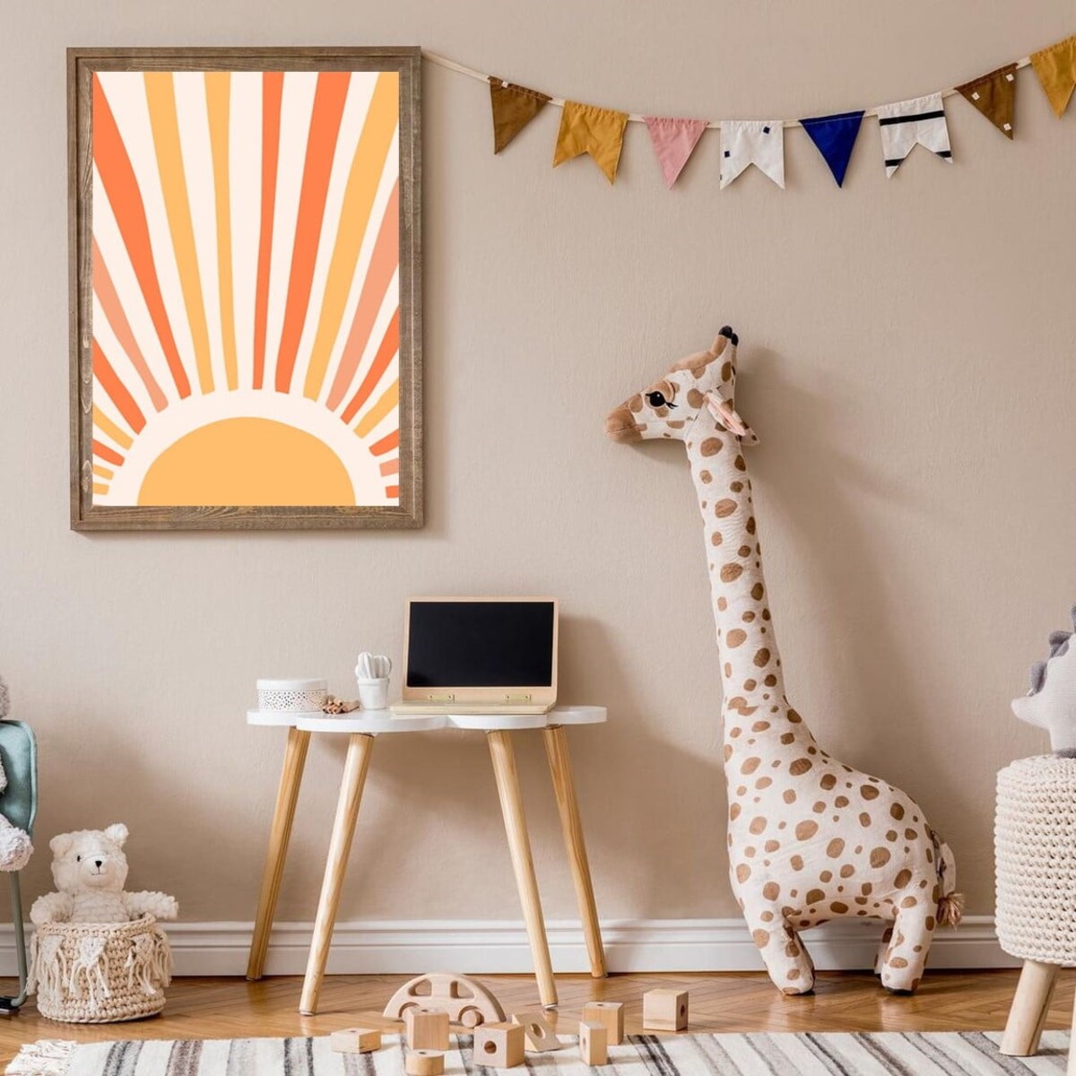 Poster Story, Plakat, Obraz - Pomarańczowe Słońce, wymiary 60 x 84 cm