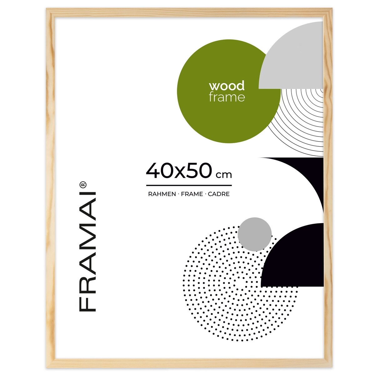 Ramka na zdjęcia 40x50 cm ramka z drewna surowego pion poziom ramka prostokątna RAW DIY