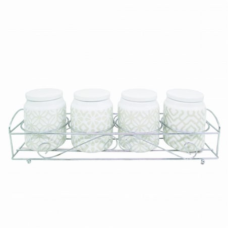 Maestro zestaw 4 pojemników na przyprawy MR2003304CS