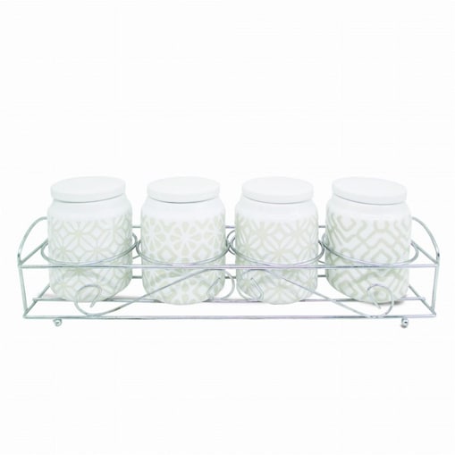 Maestro zestaw 4 pojemników na przyprawy MR2003304CS