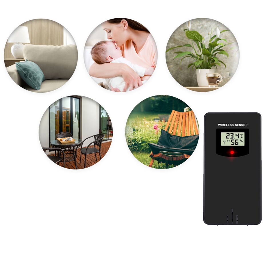 Bezprzewodowa stacja pogody pogodowa higrometr Berdsen