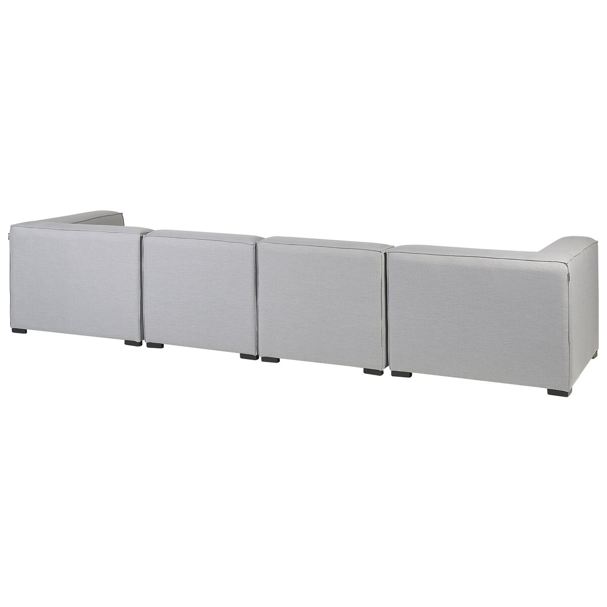 Sofa ogrodowa z otomaną dla 4 osób AREZZO Jasnoszary Modułowy