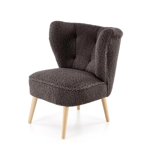 Fotel tapicerowany MOCCA brązowy