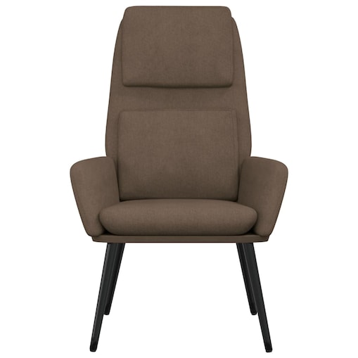 vidaXL Fotel wypoczynkowy, kolor taupe, obity tkaniną