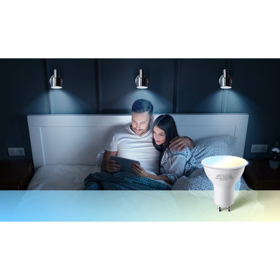 inteligentna żarówka bluetooth mesh gu10 cct