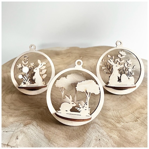 Zestaw zawieszek wielkanocnych 3D