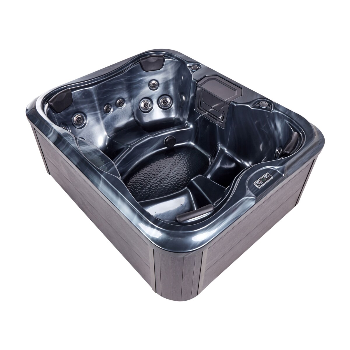 Wanna ogrodowa z hydromasażem szara ARCELIA