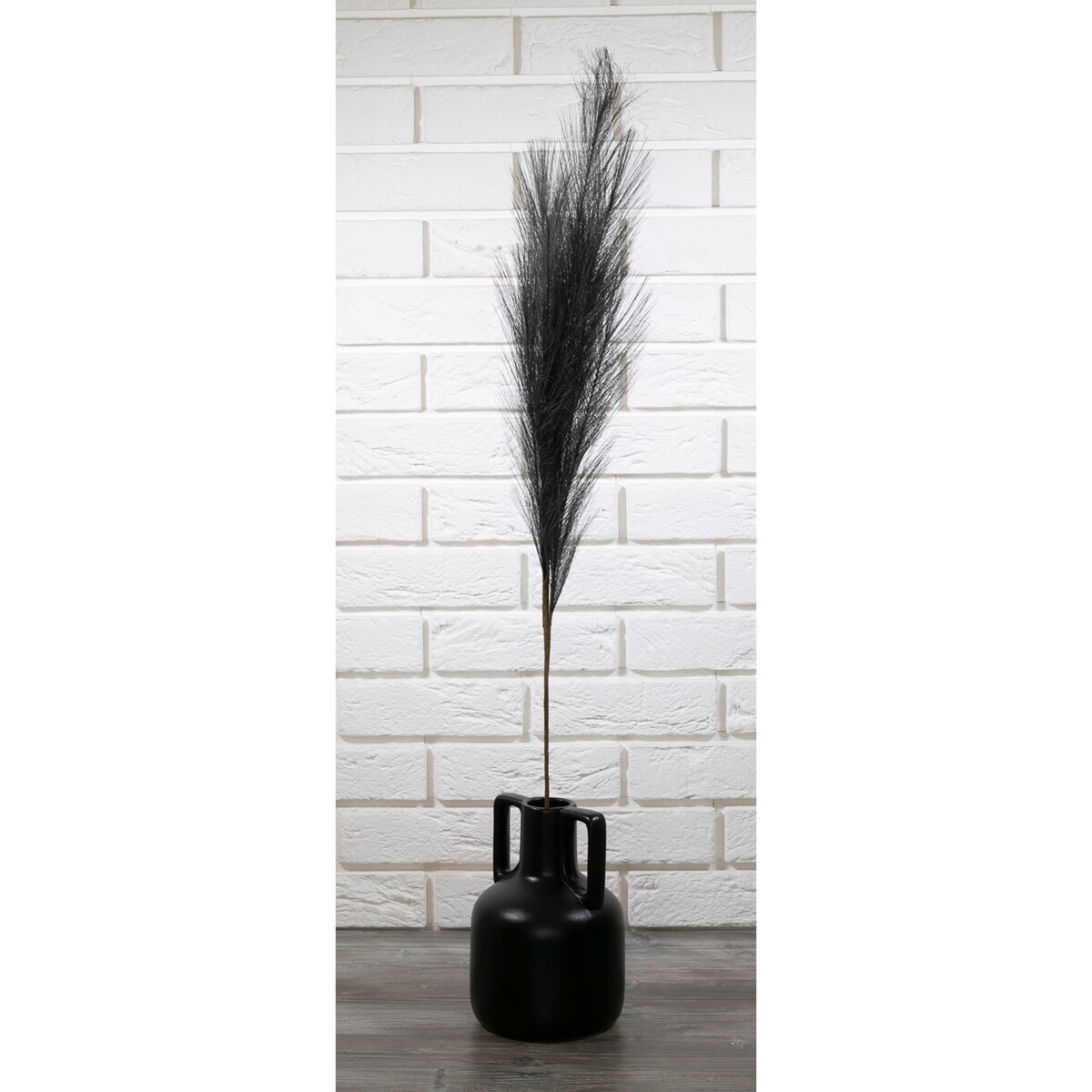 SZTUCZNA GAŁĄZKA trawa pampasowa SZARA