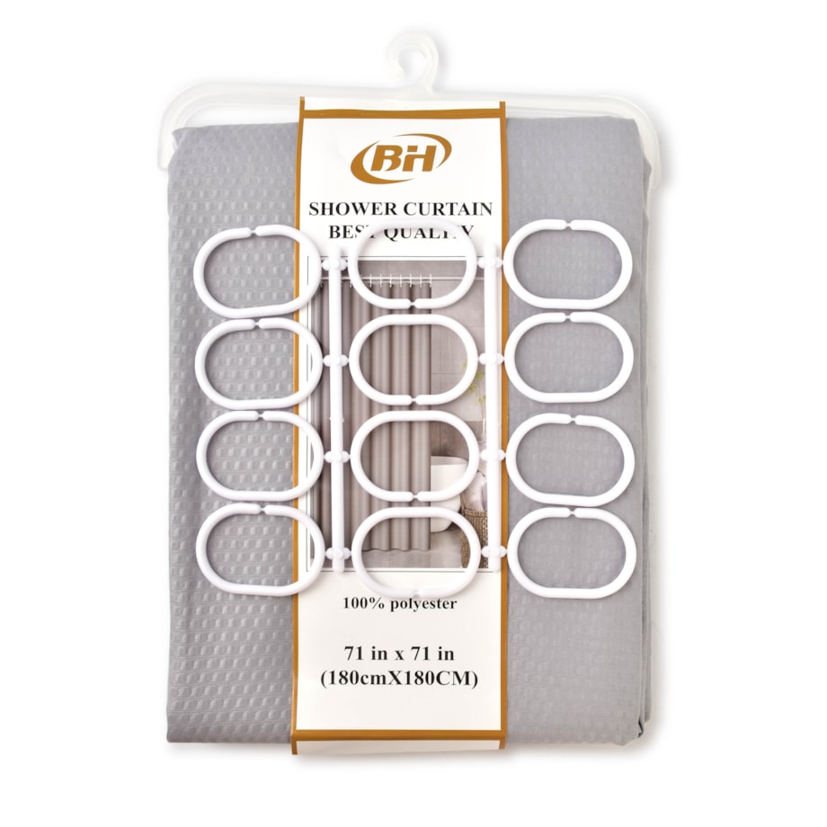 ZAC GREY Zasłona prysznicowa 180x180cm