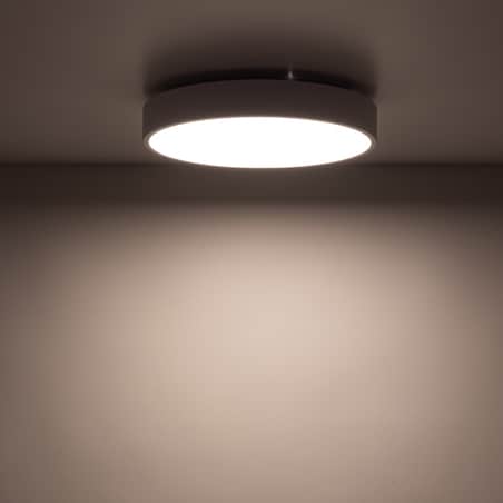 Lampa Sufitowa Łazienkowa Tk Lighting Velis Biała Plafon Led 24W Ip54 Zmienna Barwa, Ściemniany