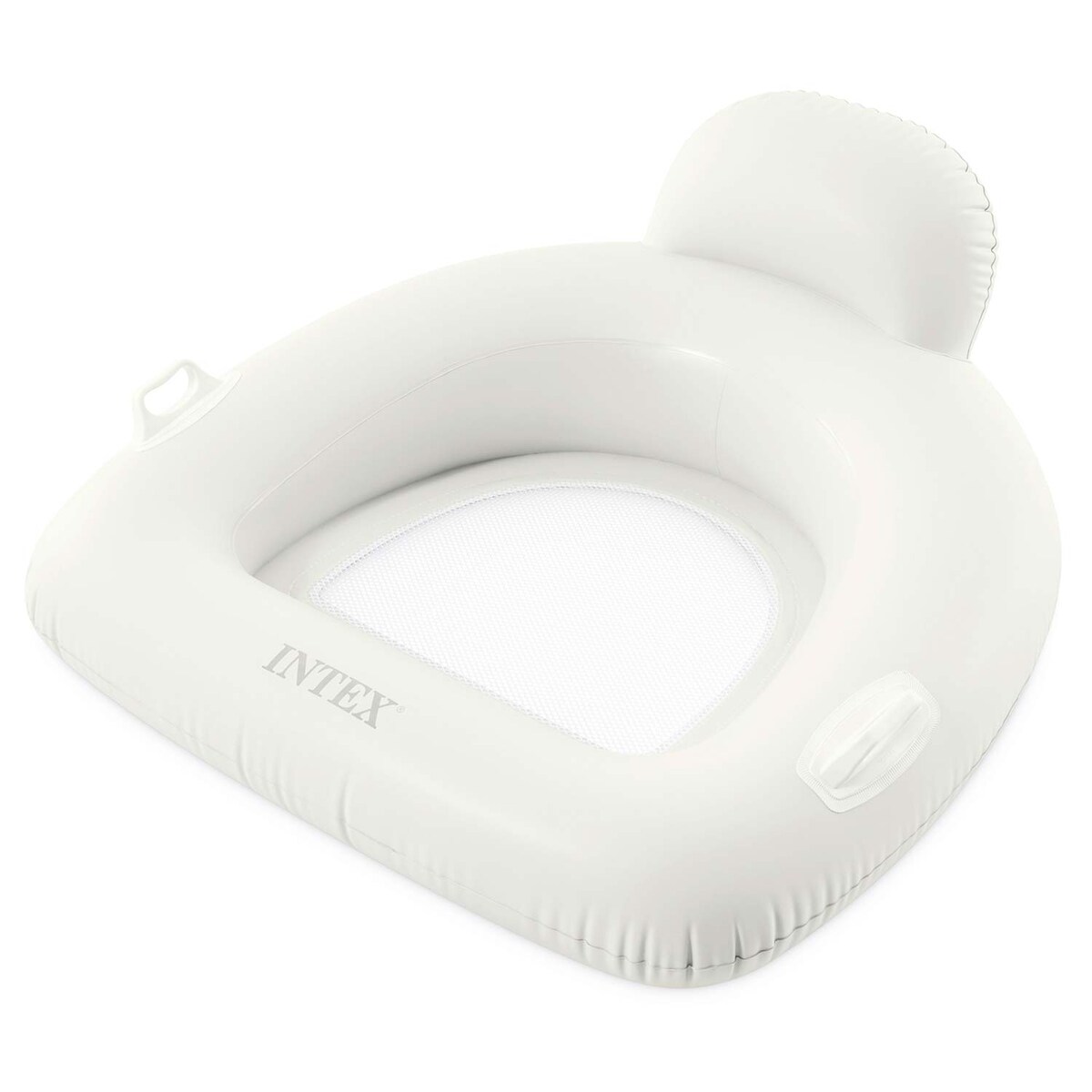 Fotel materac dmuchany Intex 56801 do pływania biały Lounge plażowy