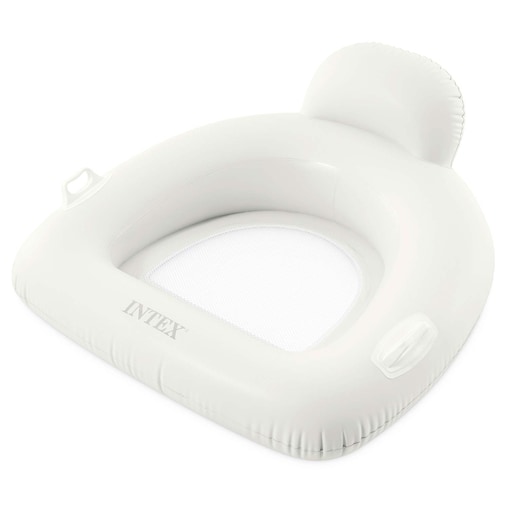 Fotel materac dmuchany Intex 56801 do pływania biały Lounge plażowy