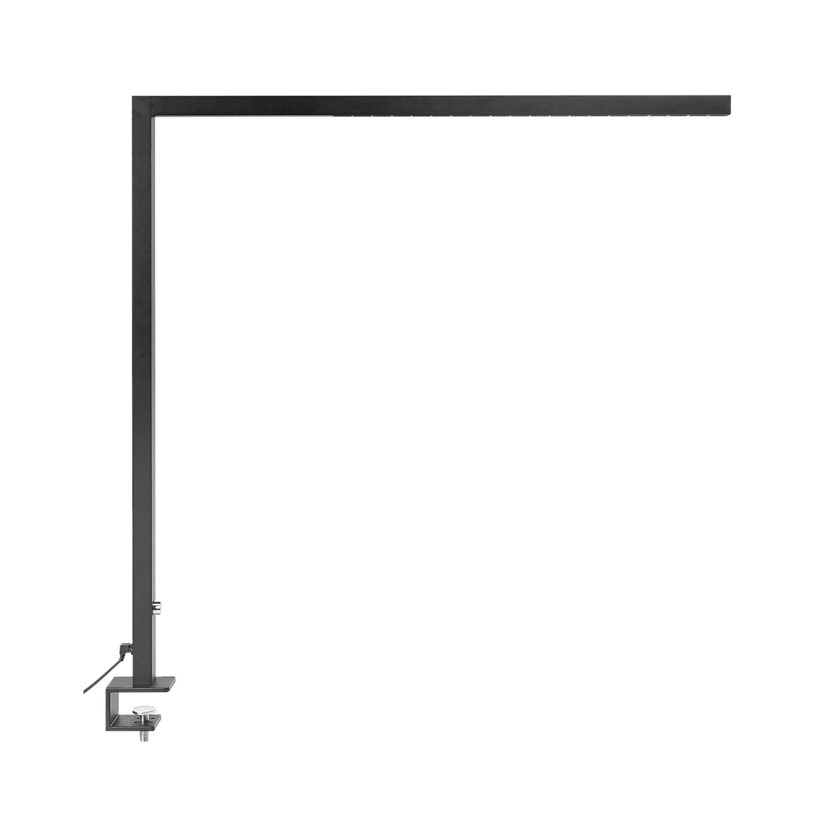 Lampa biurkowa zaciskowa LED metalowa czarna VOLANS