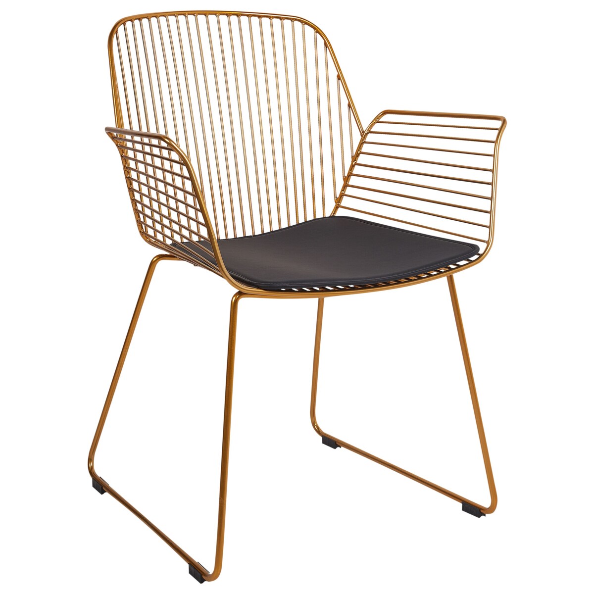 Zestaw 2 krzeseł do jadalni złoty APPLETON