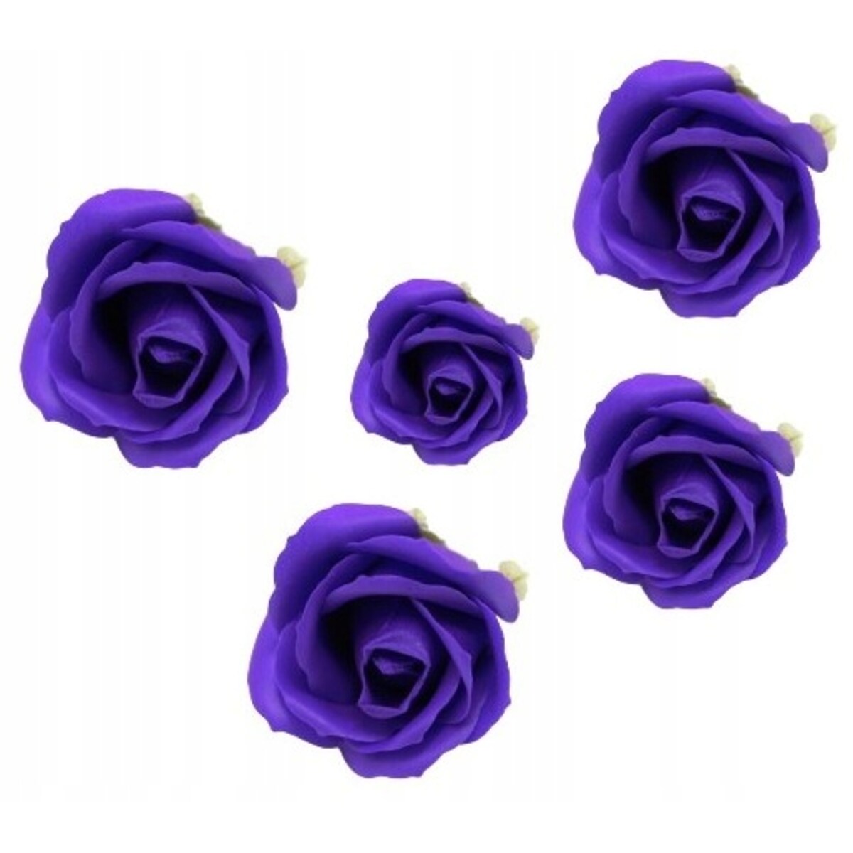 KWIATY MYDLANE granatowa róża z mydła pachnie na PREZENT BUKIETY 5szt box