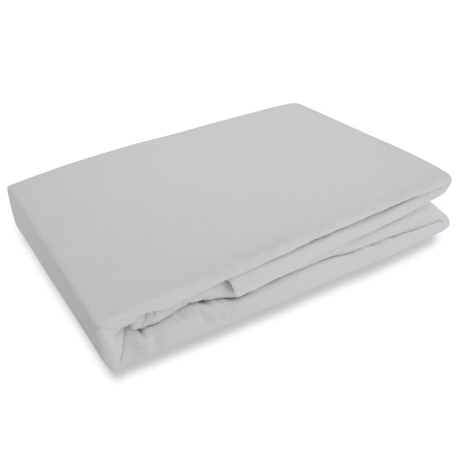 Prześcieradło flanela bez gumki 180x210 kolor popiel