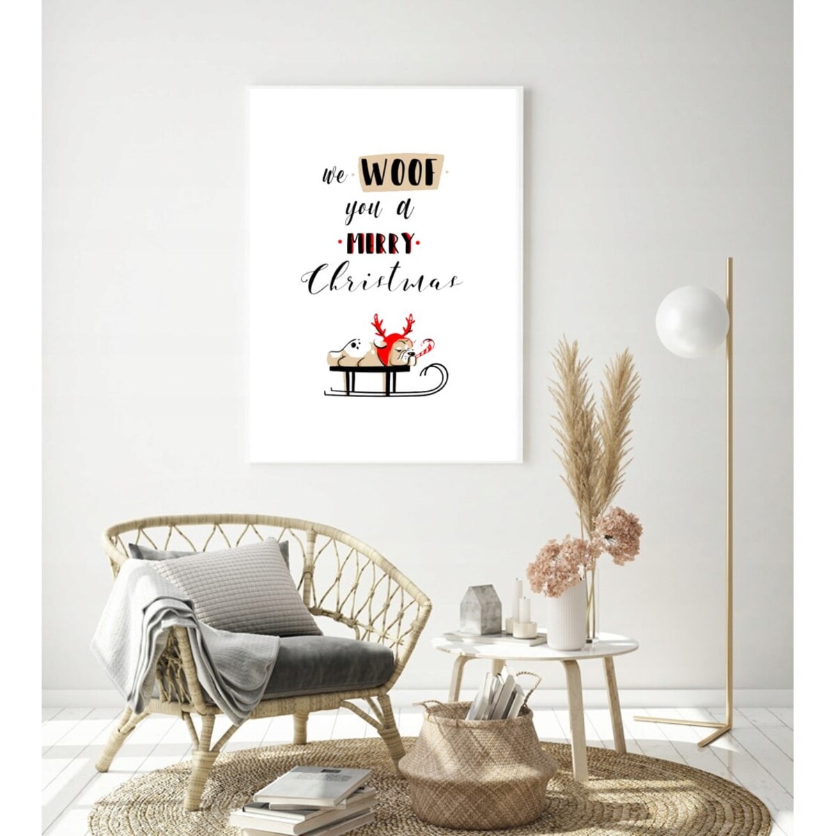 Poster Story, Plakat, Obraz - We Woof You a Merry Chrismas, wymiary 42 x 60 cm