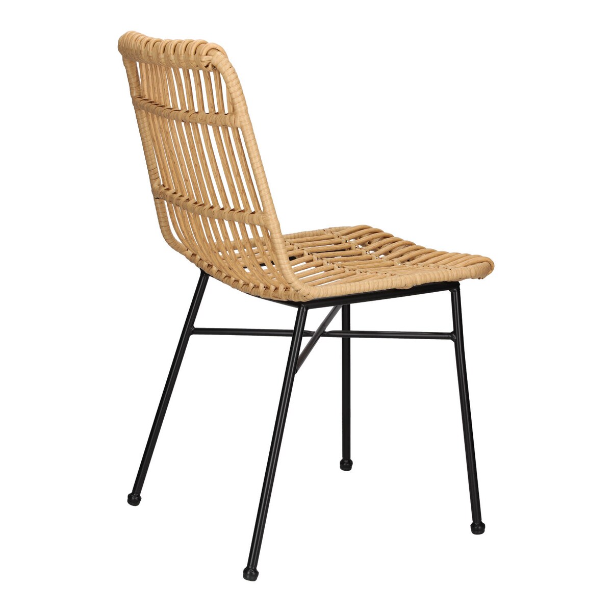 Zestaw 4 KRZESŁA Surabaya technorattan i stal profilowane