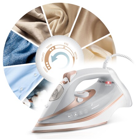 Żelazko parowe 3000W ceramiczna powłoka praca w pionie Berdsen 333201