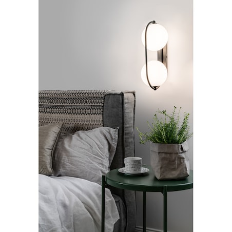 KOBAN E czarna lampa ścienna / kinkiet