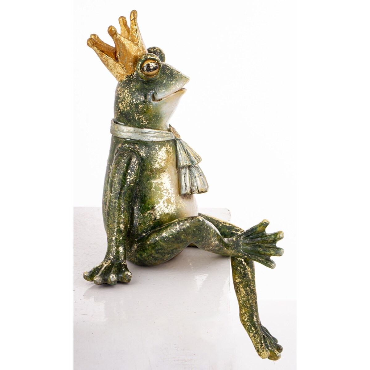 Dekoracja - figurka żabiego króla 31x19x16 cm RE RANA z żabotem