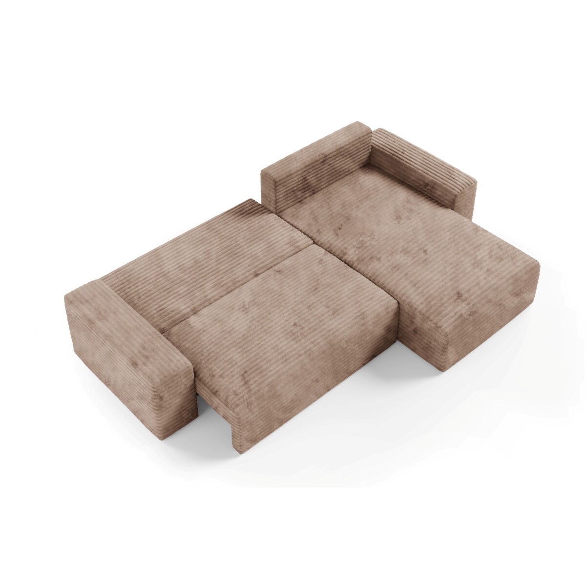 Narożnik COCO L z funkcją spania Kolor: TILIA 17