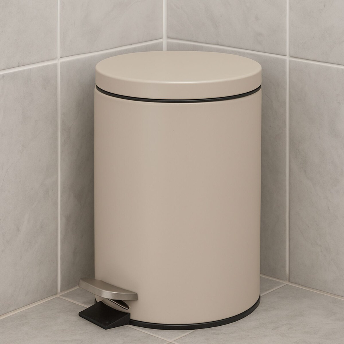 Kosz metalowy z pokrywą NONI, 3 l