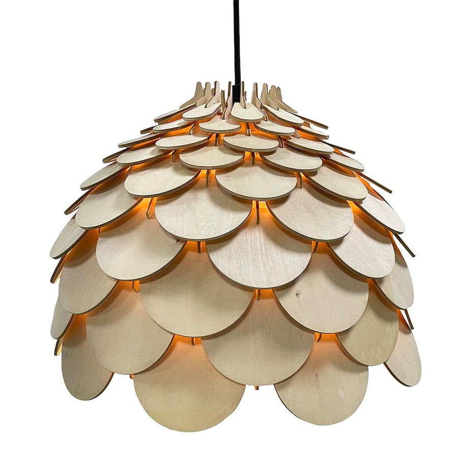 LAMPA wisząca BURGO LP-101335/1P S Light Prestige drewniana ekologiczna ananas
