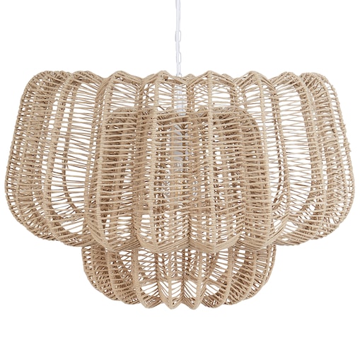 Lampa wisząca SAISI Papierowa plecionka Beżowy