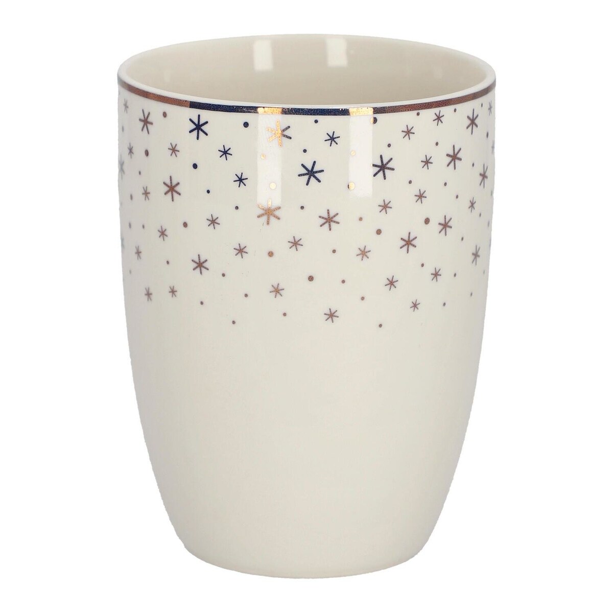 KUBEK PORCELANOWY Gwiazdki 320 ml NA ŚWIĘTA