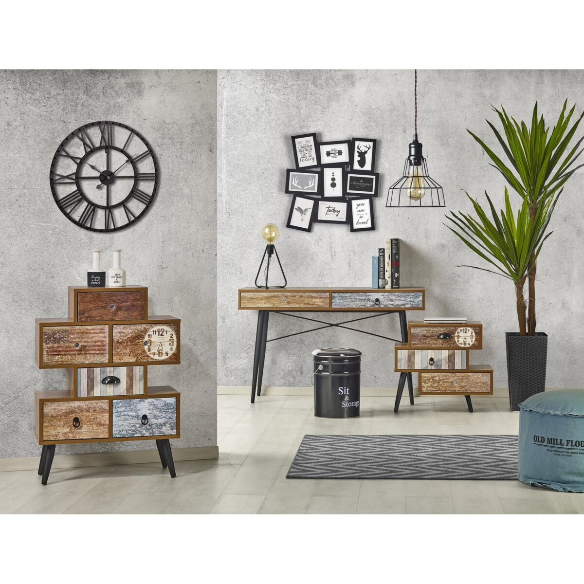 KOMODA Kaliope mała 63/29/85 cm 6 SZUFLAD rustykalna