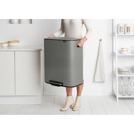 kosz na śmieci pedałowy Bo 60L mineralny szary 211348