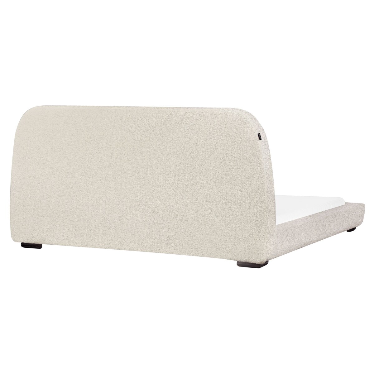 Łóżko boucle 180 x 200 cm beżowe ROISEL