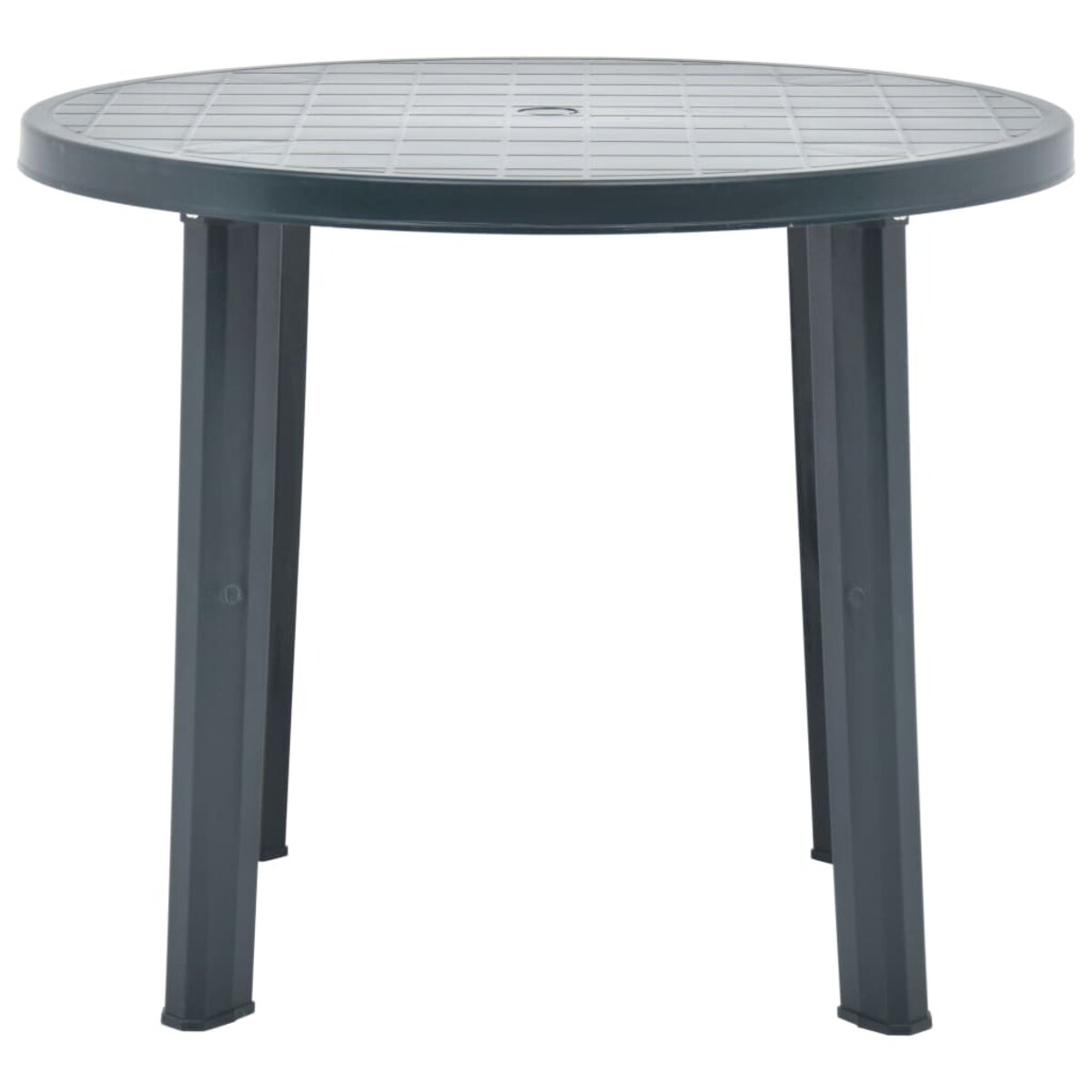 vidaXL Stolik ogrodowy, zielony, 89 cm, plastikowy