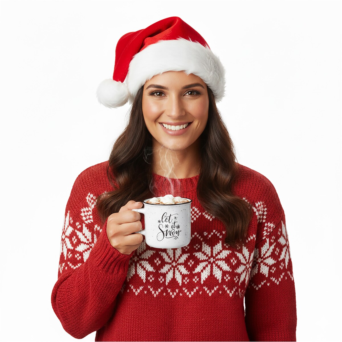 Kubek Świąteczny Kamionka Do Kawy Herbaty Na Prezent Duży 285 Ml