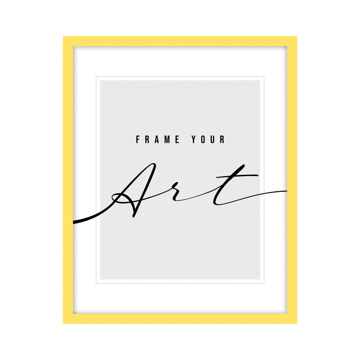 Ramka żółta, 10x15 cm, ramka na zdjęcie, Knor - kolorowe ramki do zdjęć i plakatów, ramki dla dzieci