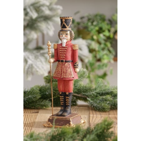 VILLA ITALIA Żołnierzyk świąteczny czerwony Figurka 31 cm HOLY TIME