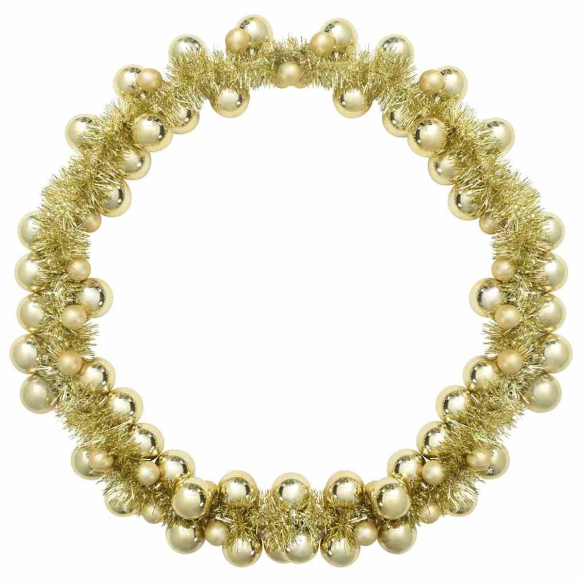 vidaXL Girlanda z bombek świątecznych złoty 186 cm polistyren