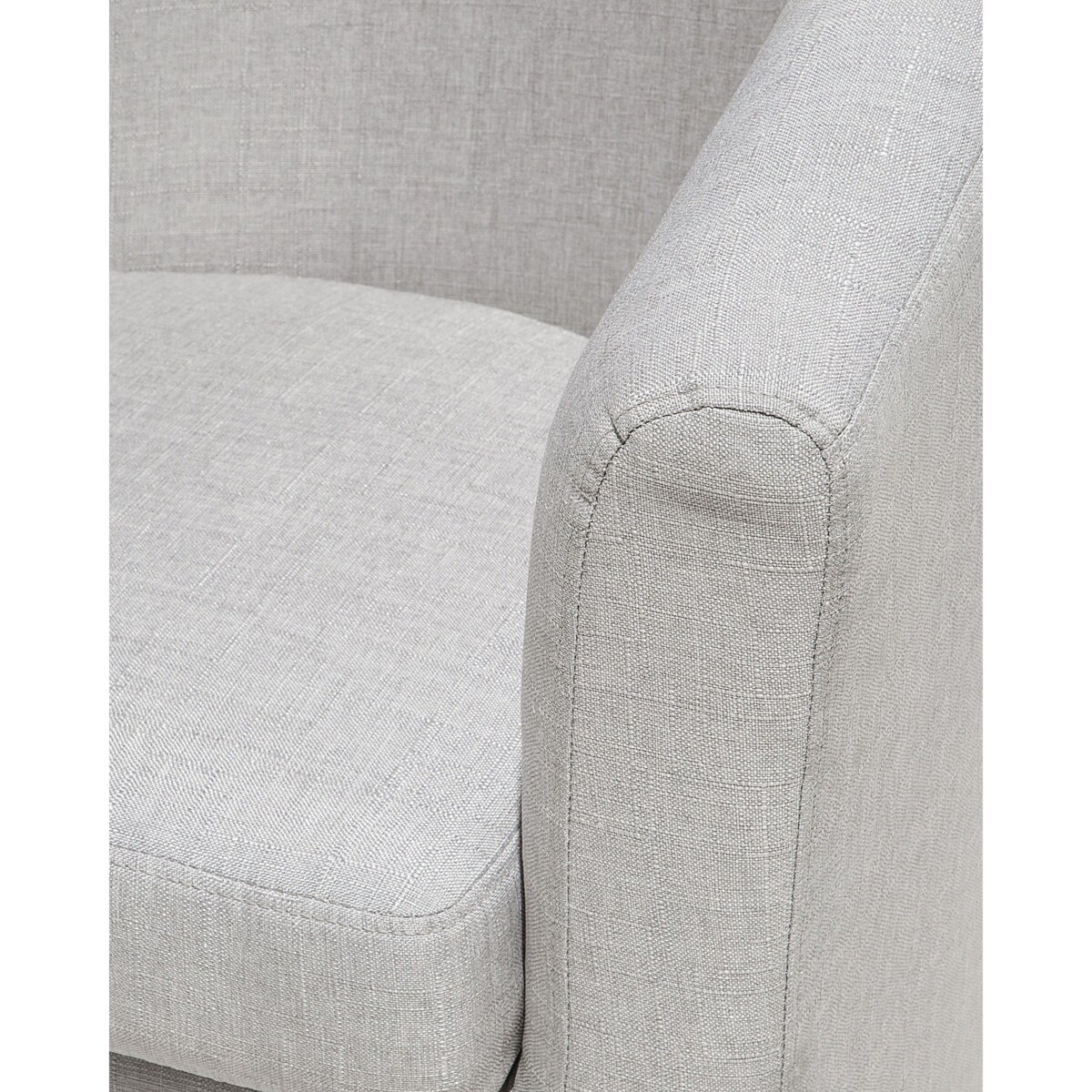 Fotel z podnóżkiem szary HOLDEN