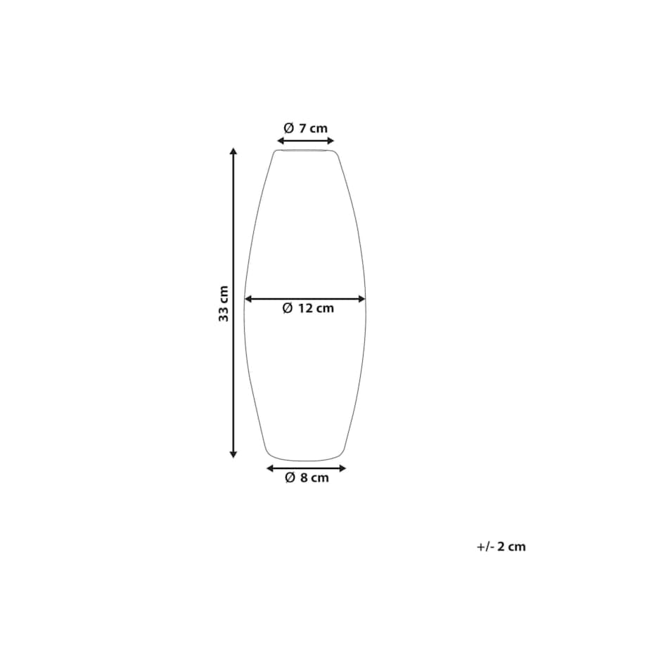 Wazon dekoracyjny ceramiczny srebrny ARPAD