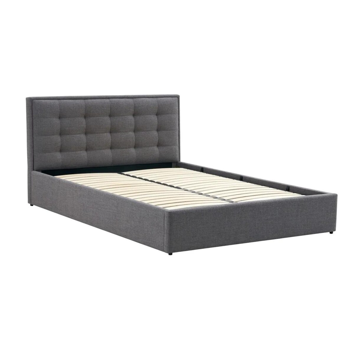 Łóżko PADVA 140x200 szare z pojemnikiem