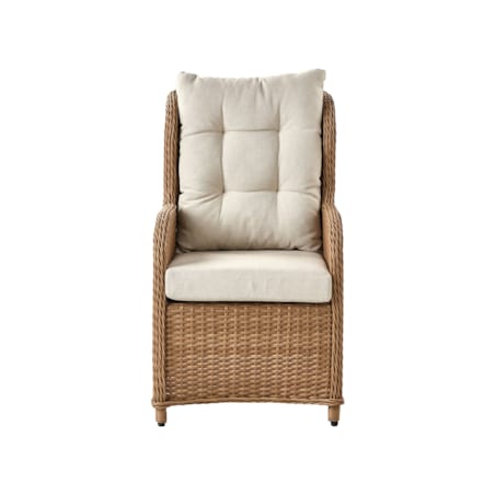 Zestaw ogrodowy ze stolikiem i otomaną dla 2 osób PONZA Technorattan Brązowy