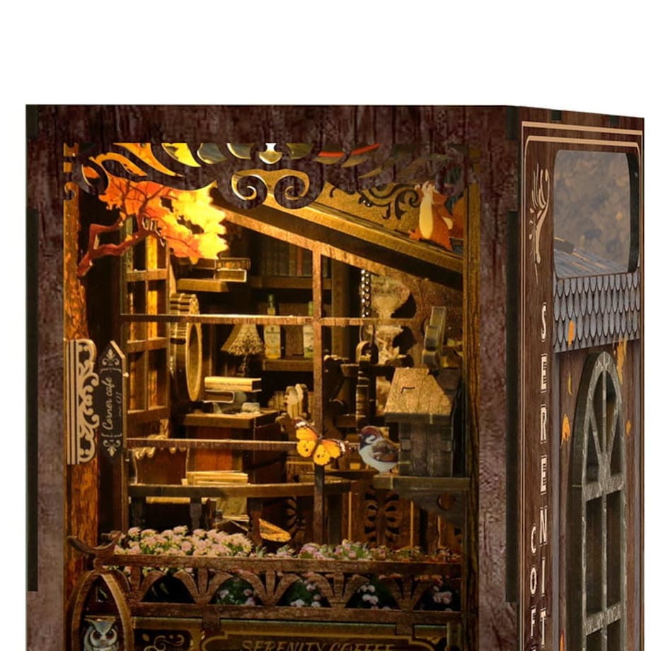 Miniaturowy domek Book Nook - Dom kawy