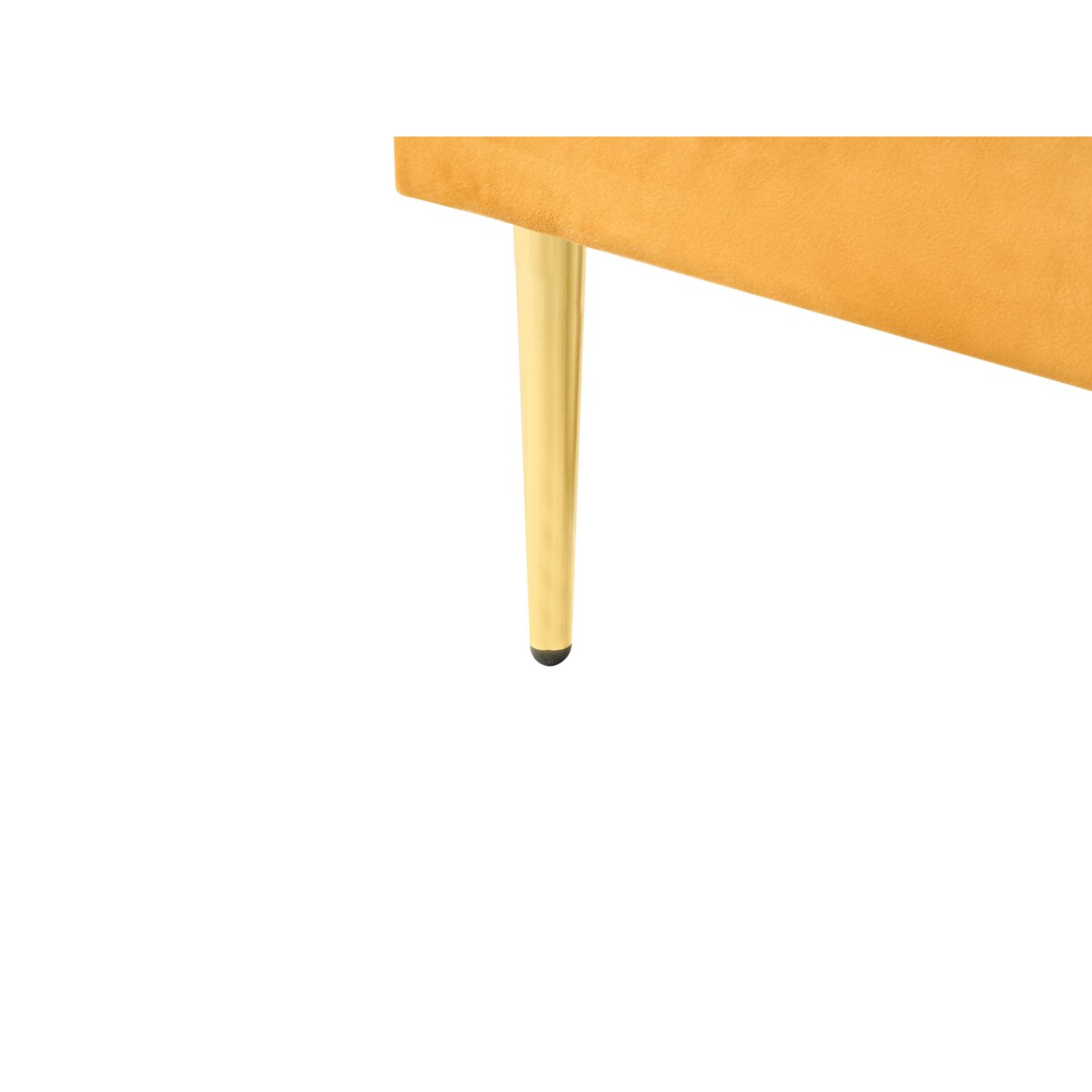 Łóżko Welur FLAYAT 120 x 200 cm Żółty