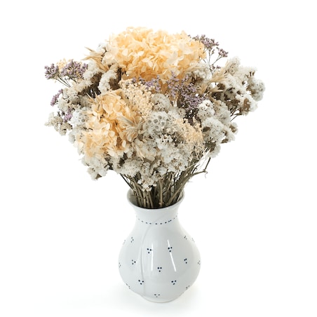 Bukiet suszonych kwiatów Luna premium - hortensja, zatrwian, eukaliptus