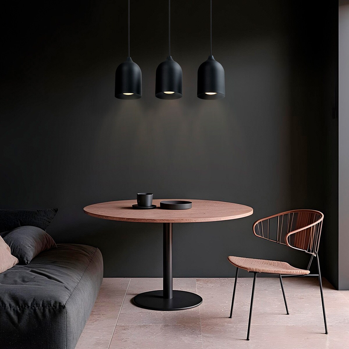 Lampa wisząca Light Prestige Nilo czarny 3 x GU10 1 szt.