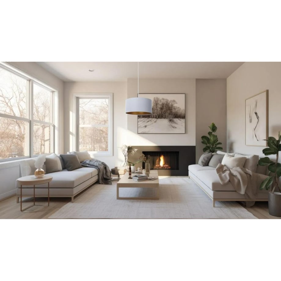 Lampa wisząca MODERN 40 szara/miedziana