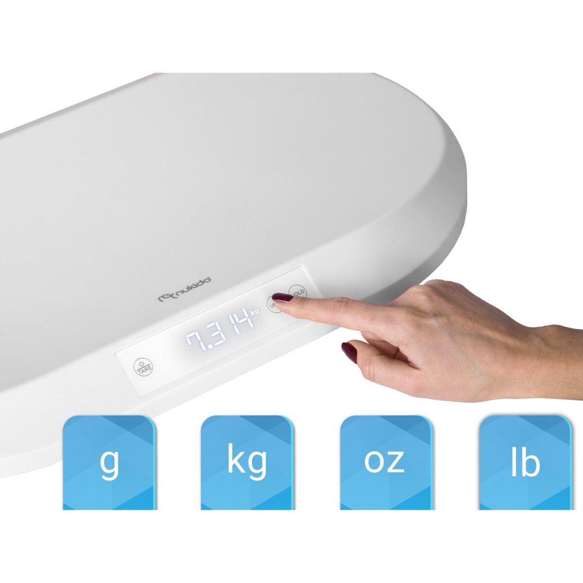 Waga dla niemowlęca elektroniczna dziecięca do 40kg Nukido